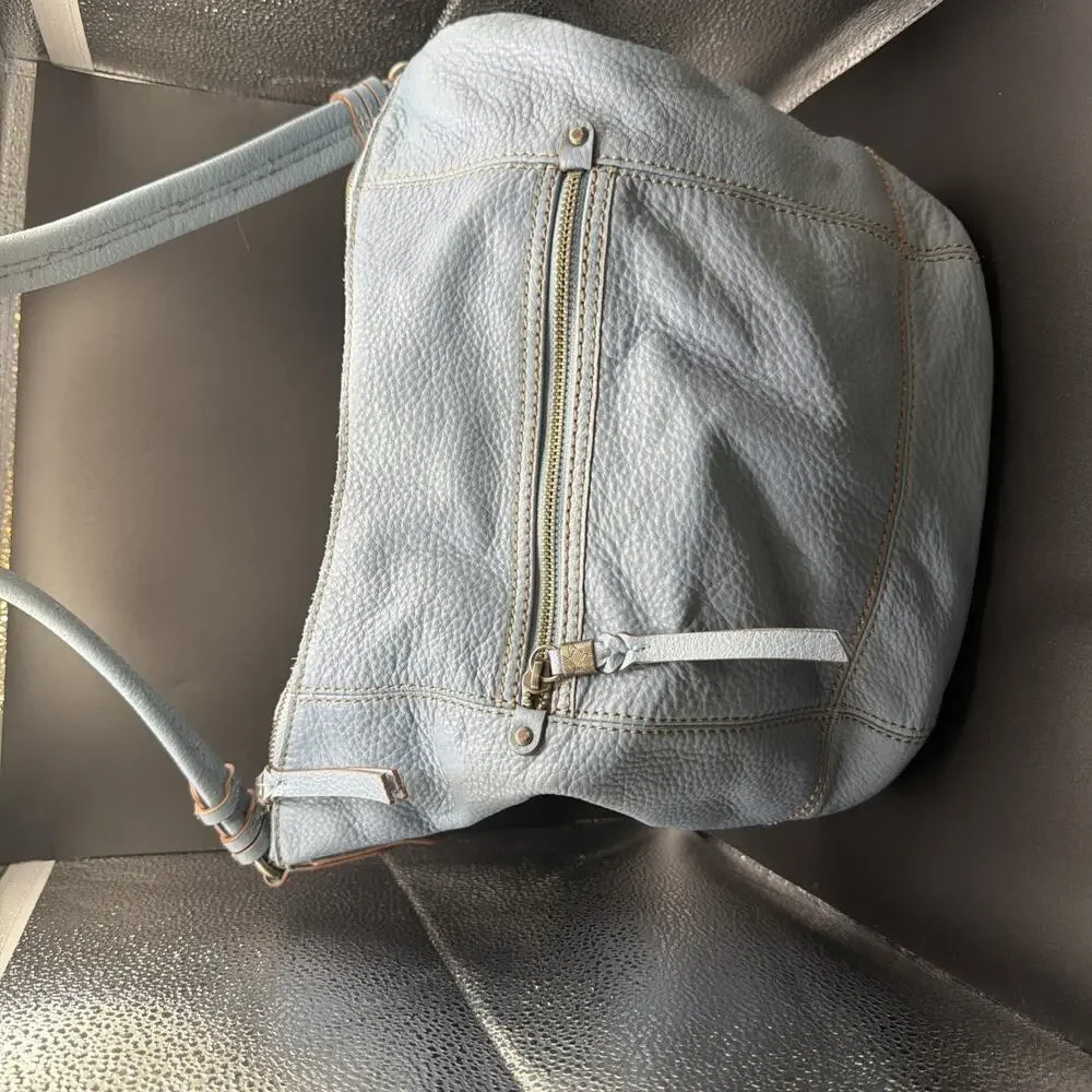 The Sak Sequoia Leather Hobo Shoulder Bag - Blue - Picture 2 of 14